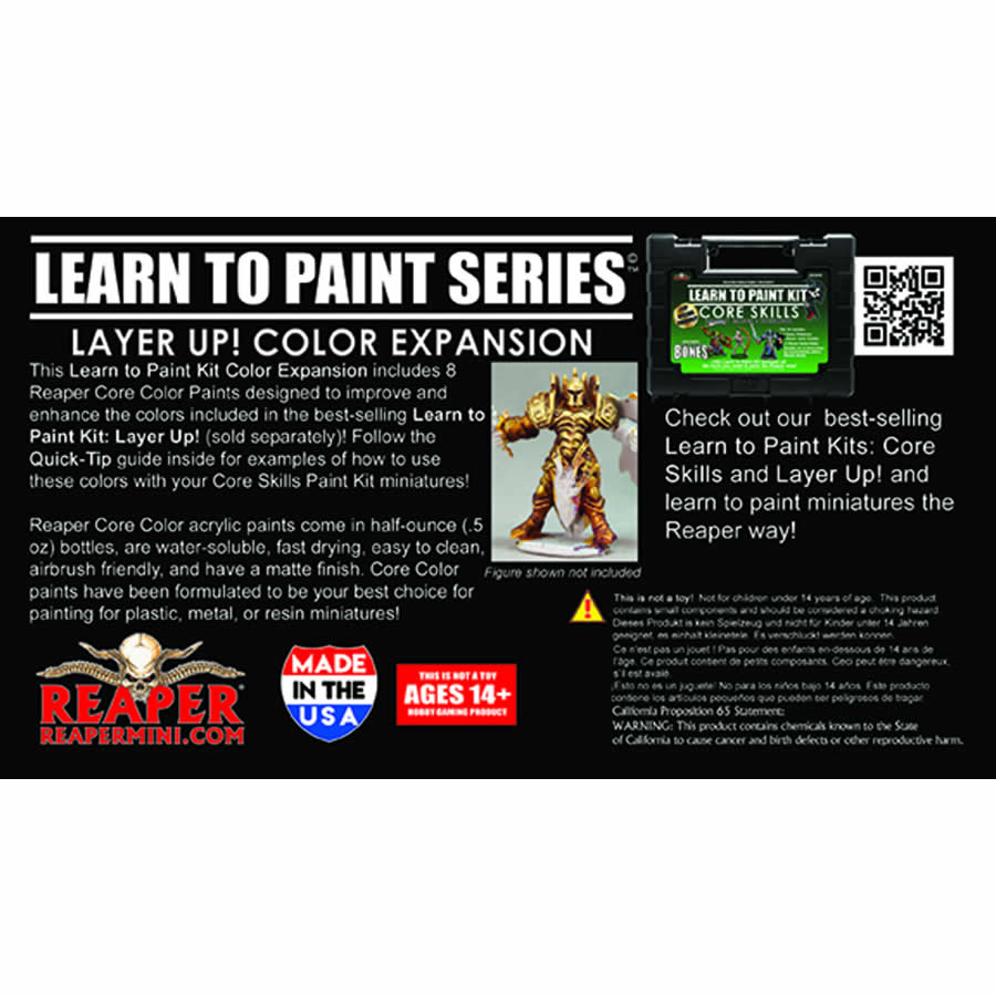 RPR08909 Layer Up Color Expansion Miniatures Learn to Paint Series (ONLINE ORDER ONLY)