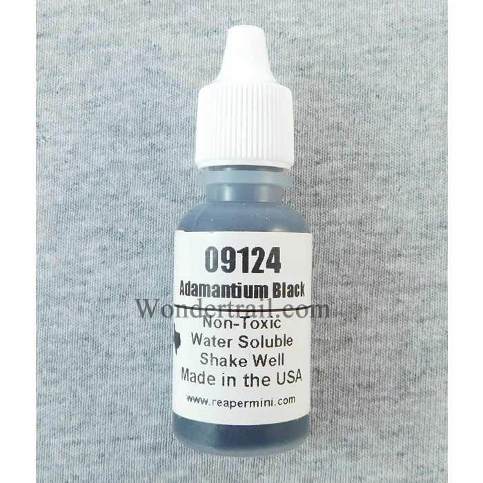 RPR09124 Adamantium Black Acrylic Reaper Master Series Paint .5oz (ONLINE ORDER ONLY)