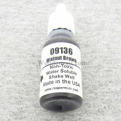 RPR09136 Walnut Brown Acrylic Reaper Master Series Hobby Paint .5oz (ONLINE ORDER ONLY)