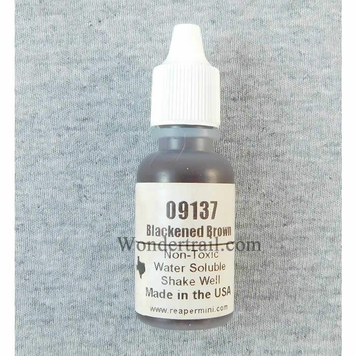 RPR09137 Blackened Brown Acrylic Reaper Master Series Hobby Paint .5oz (ONLINE ORDER ONLY)