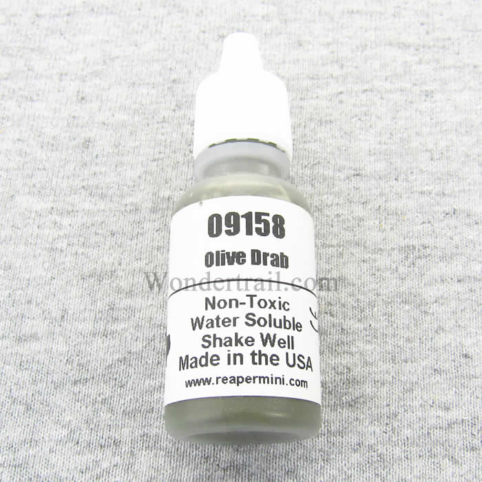 RPR09158 Olive Drab Acrylic Reaper Master Series Hobby Paint .5oz (ONLINE ORDER ONLY)