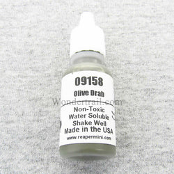 RPR09158 Olive Drab Acrylic Reaper Master Series Hobby Paint .5oz (ONLINE ORDER ONLY)