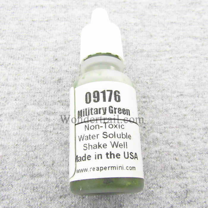 RPR09176 Military Green Acrylic Reaper Master Series Hobby Paint .5oz (ONLINE ORDER ONLY)