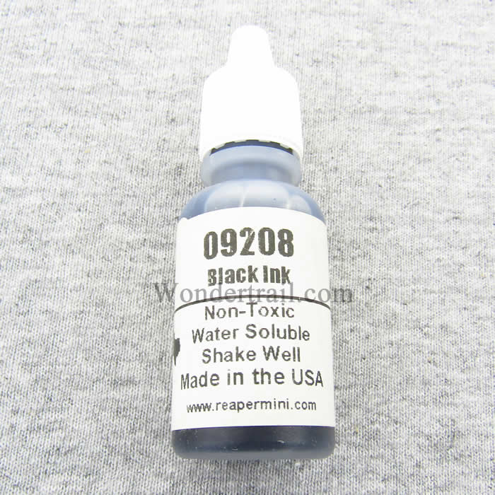 RPR09208 Black Ink Acrylic Reaper Master Series Hobby Paint .5oz (ONLINE ORDER ONLY)