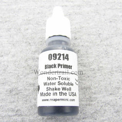 RPR09214 Black Primer Acrylic Reaper Master Series Hobby Paint .5oz (ONLINE ORDER ONLY)