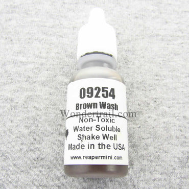 RPR09254 Brown Wash Acrylic Reaper Master Series Hobby Paint .5oz (ONLINE ORDER ONLY)