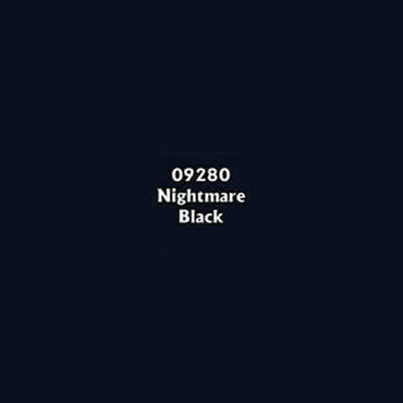 RPR09280 Nightmare Black Acrylic Reaper Master Series Hobby Paint .5oz (ONLINE ORDER ONLY)