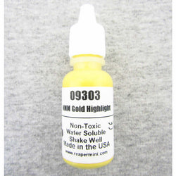 RPR09303 NMM Gold Highlight Acrylic Reaper Master Series Hobby Paint (ONLINE ORDER ONLY)