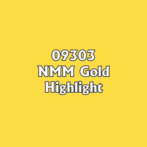 RPR09303 NMM Gold Highlight Acrylic Reaper Master Series Hobby Paint (ONLINE ORDER ONLY)