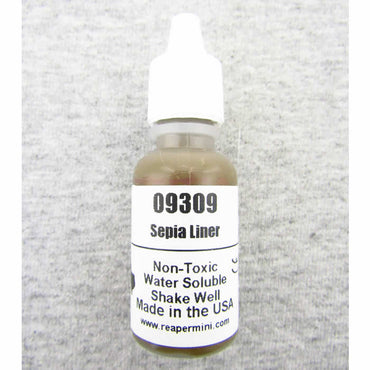 RPR09309 Sepia Liner Acrylic Reaper Master Series Hobby Paint (ONLINE ORDER ONLY)