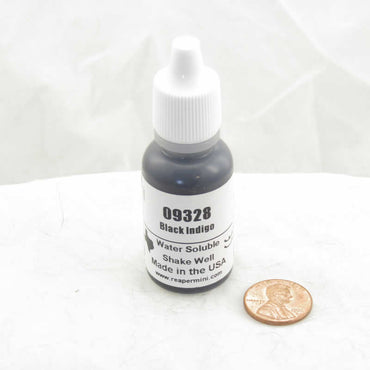 RPR09328 Black Indigo Acrylic Reaper Master Series Hobby Paint .5oz Dropper Bottle Reaper Miniatures (ONLINE ORDER ONLY)
