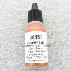RPR09451 Dwarven Gold Acrylic Reaper Master Series Hobby Paint .5oz (ONLINE ORDER ONLY)