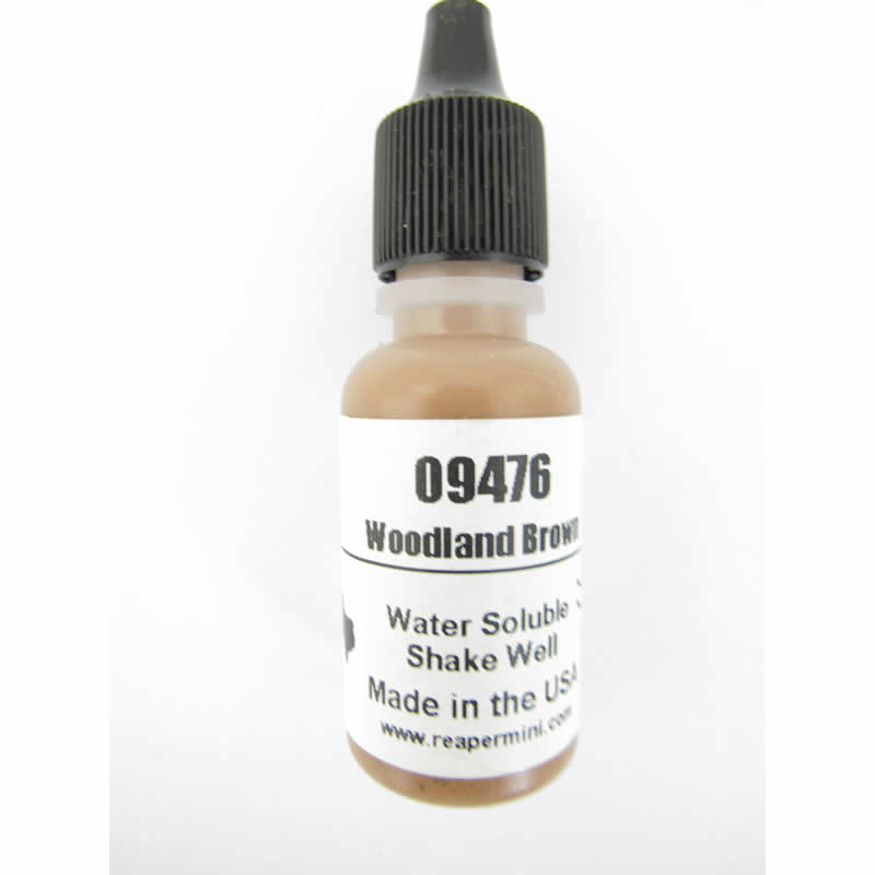 RPR09476 Woodland Brown Acrylic Reaper Master Series Hobby Paint .5oz (ONLINE ORDER ONLY)