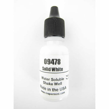 RPR09478 Solid White Acrylic Reaper Master Series Hobby Paint .5oz Dropper (ONLINE ORDER ONLY)