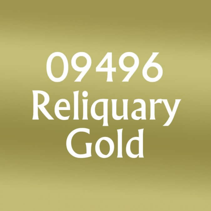 RPR09496 Reliquary Gold Acrylic Reaper Master Series Hobby Paint .5oz Dropper Bottle (ONLINE ORDER ONLY)