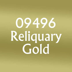 RPR09496 Reliquary Gold Acrylic Reaper Master Series Hobby Paint .5oz Dropper Bottle (ONLINE ORDER ONLY)