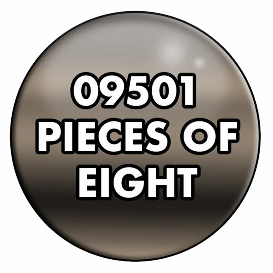 RPR09501 Pieces of Eight Acrylic Reaper Master Series Hobby Paint .5oz Dropper Bottle Reaper Miniatures (ONLINE ORDER ONLY)