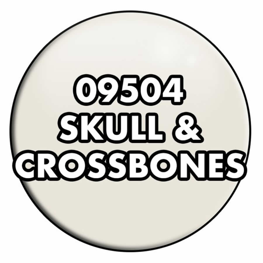 RPR09504 Skull and Crossbones Acrylic Reaper Master Series Hobby Paint .5oz Dropper Bottle (ONLINE ORDER ONLY)