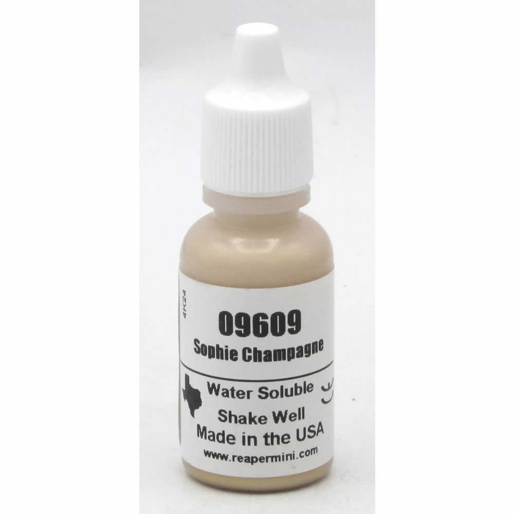 RPR09609 Sophie Champagne Acrylic Paint Reaper Master Series Hobby Paint .5oz Dropper Bottle (ONLINE ORDER ONLY)