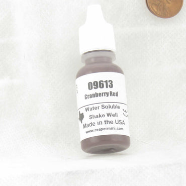 RPR09613 Cranberry Red Acrylic Reaper Master Series Hobby Paint .5oz Dropper Bottle (ONLINE ORDER ONLY)