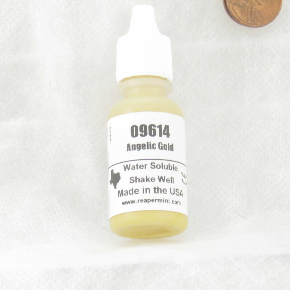 RPR09614 Angelic Gold Acrylic Reaper Master Series Hobby Paint .5oz Dropper Bottle (ONLINE ORDER ONLY)