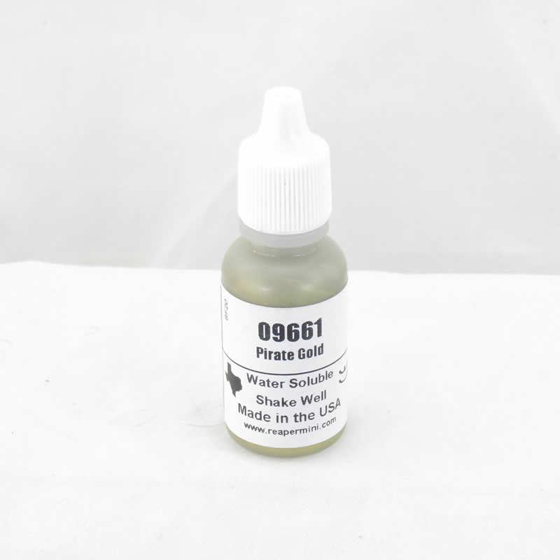 RPR09661 Pirate Gold Acrylic Reaper Master Series Hobby Paint .5oz Dropper Bottle (ONLINE ORDER ONLY)