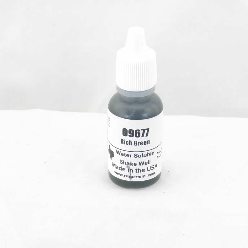 RPR09677 Rich Green Acrylic Reaper Master Series Hobby Paint .5oz Dropper Bottle (ONLINE ORDER ONLY)