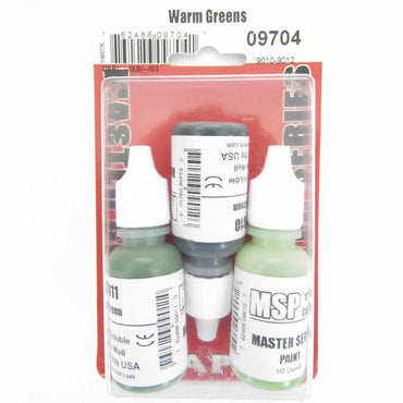 RPR09704 Warm Green Colors Triad (09010-09012) Acrylic Hobby Paint (ONLINE ORDER ONLY)