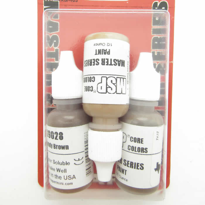 RPR09710 Warm Deep Brown Colors Triad (09028-09030) Acrylic Hobby Paint (ONLINE ORDER ONLY)
