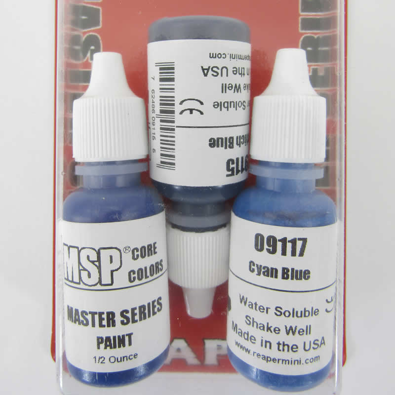 RPR09739 Vivid Blues Colors Triad (09115-09117) Acrylic Hobby Paint (ONLINE ORDER ONLY)
