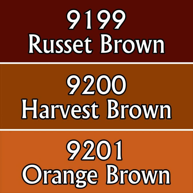 RPR09767 Autumn Browns Colors Triad (09199-09201) Acrylic Hobby Paint (ONLINE ORDER ONLY)