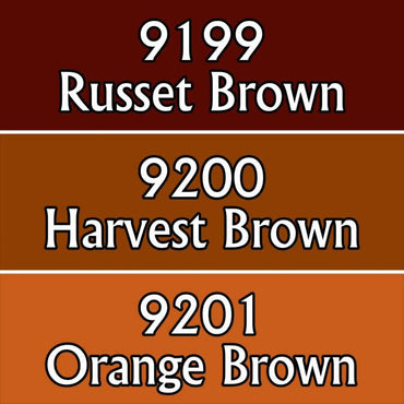 RPR09767 Autumn Browns Colors Triad (09199-09201) Acrylic Hobby Paint (ONLINE ORDER ONLY)
