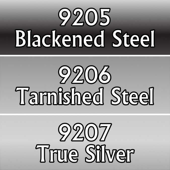 RPR09769 Natural Steel Colors Triad (09205-09207) Acrylic Hobby Paint (ONLINE ORDER ONLY)