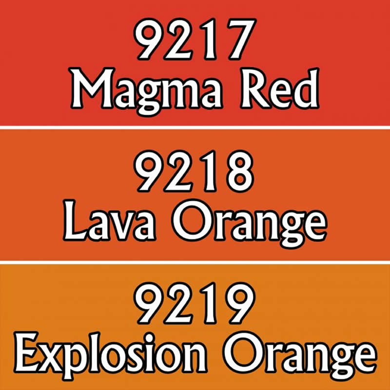 RPR09773 Lava Colors Triad (09217-09219) Acrylic Hobby Paint Reaper (ONLINE ORDER ONLY)
