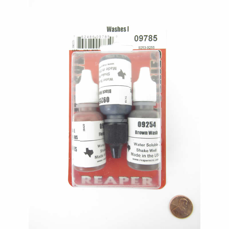 RPR09785 Washes I Triad (09253-09255) Acrylic Hobby Paint Reaper (ONLINE ORDER ONLY)