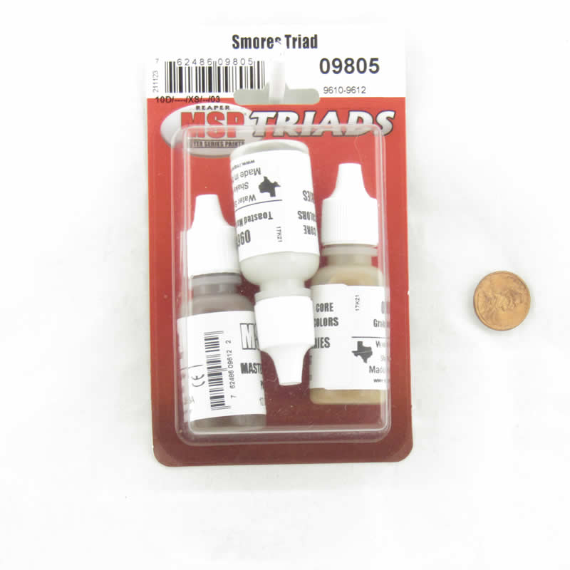 RPR09805 Smores Colors Triad (09610-09612) Acrylic Reaper Master Series Hobby Paint (ONLINE ORDER ONLY)