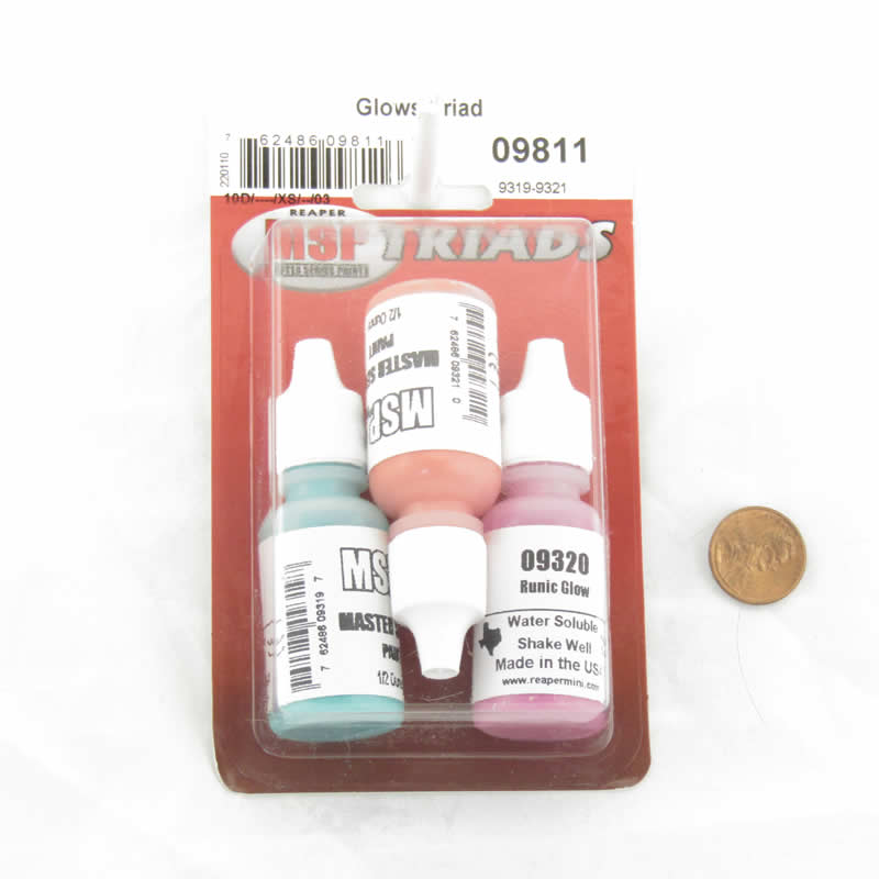 RPR09811 Glows Triad Acrylic Reaper Master Series Hobby Paint Dropper Bottles (ONLINE ORDER ONLY)