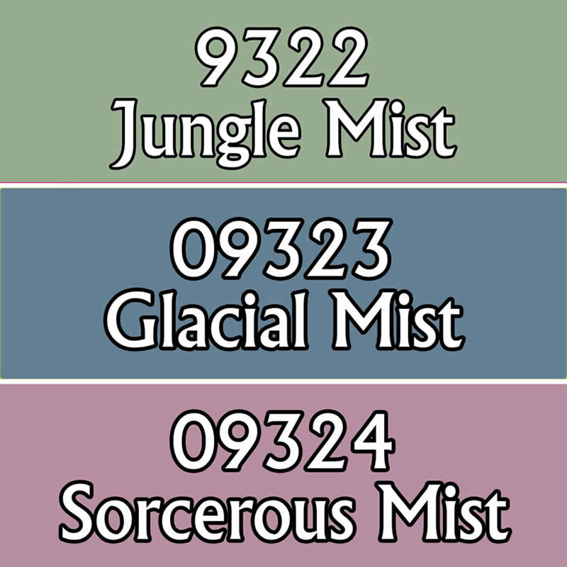 RPR09812 Misty Colors Triad Acrylic Reaper Master Series Hobby Paint Dropper Bottles (ONLINE ORDER ONLY)