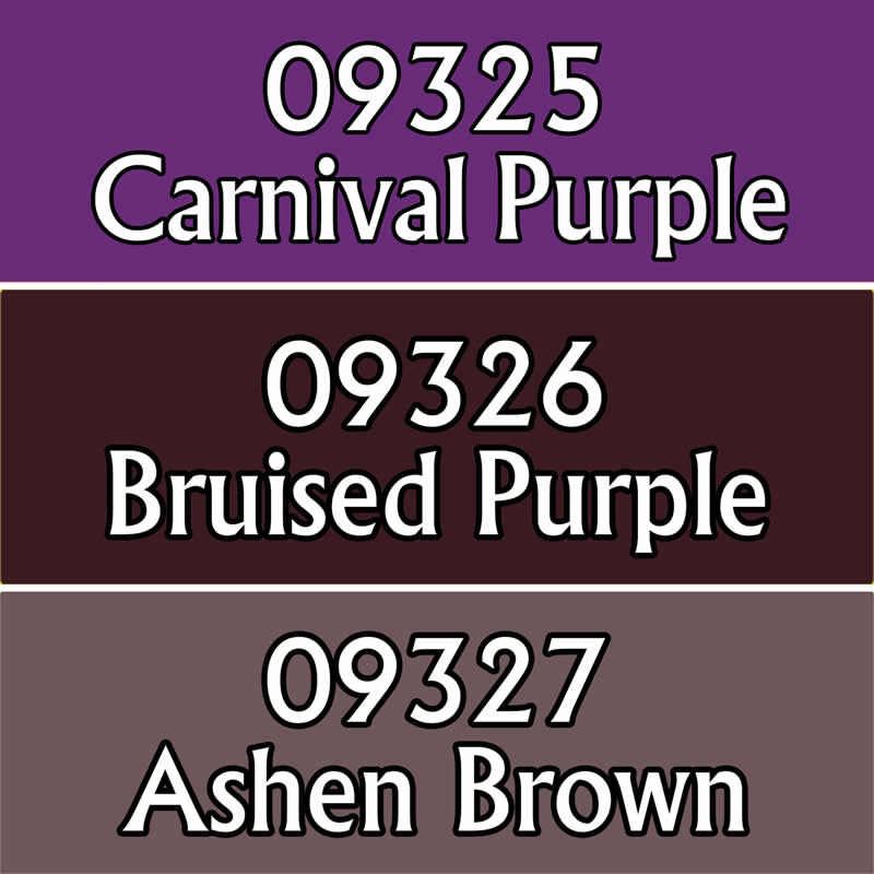 RPR09813 Purples Triad Acrylic Reaper Master Series Hobby Paint Dropper Bottles (ONLINE ORDER ONLY)