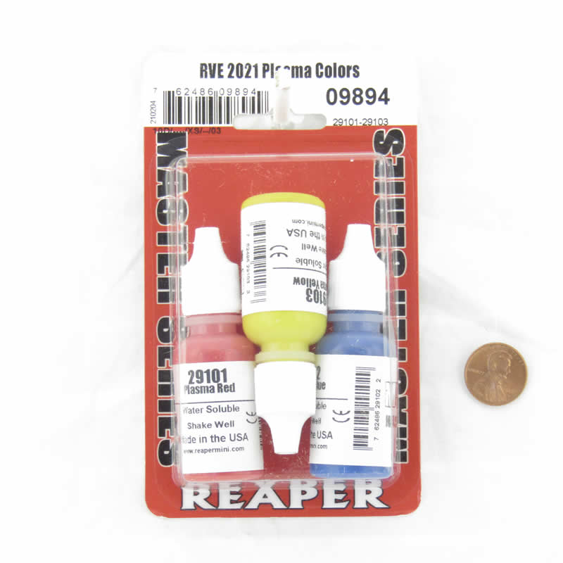 RPR09894 Plasma Triad Colors (29101-29103) Acrylic Reaper Master Series Hobby Paint Dropper Bottles (ONLINE ORDER ONLY)