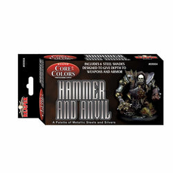 RPR09904 Hammer and Anvil Steel Colors Set Acrylic Master Series Hobby Paint (ONLINE ORDER ONLY)