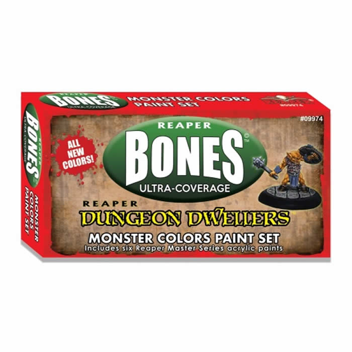 RPR09974 Monster Colors Paint Set Dungeon Dwellers Bones Reaper (ONLINE ORDER ONLY)