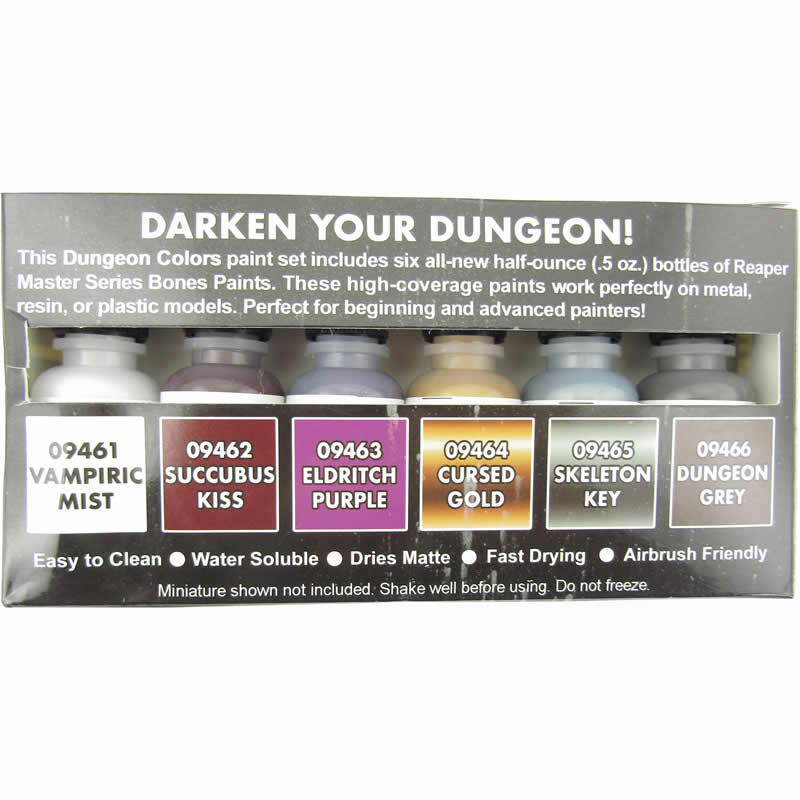 RPR09975 Dungeon Colors Paint Set Dungeon Dwellers Bones Reaper (ONLINE ORDER ONLY)