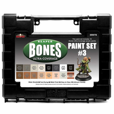 RPR09978 Master Series Bones Ultra Coverage Acrylic Paint Set 3 Reaper (ONLINE ORDER ONLY)