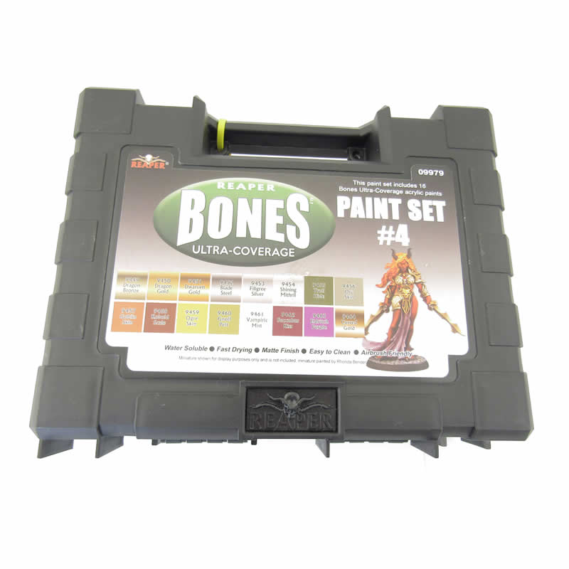 RPR09979 Master Series Bones Ultra-Coverage Acrylic Paint Set 4 Reaper (ONLINE ORDER ONLY)