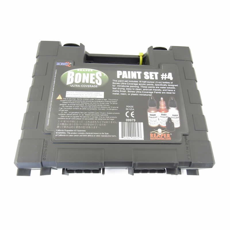 RPR09979 Master Series Bones Ultra-Coverage Acrylic Paint Set 4 Reaper (ONLINE ORDER ONLY)