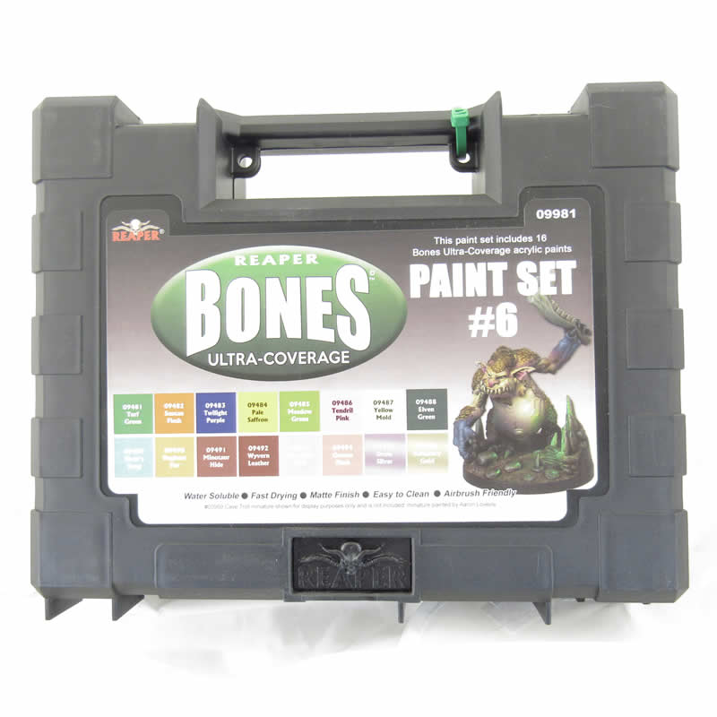 RPR09981 Master Series Bones Ultra-Coverage Acrylic Paint Set 6 Reaper (ONLINE ORDER ONLY)