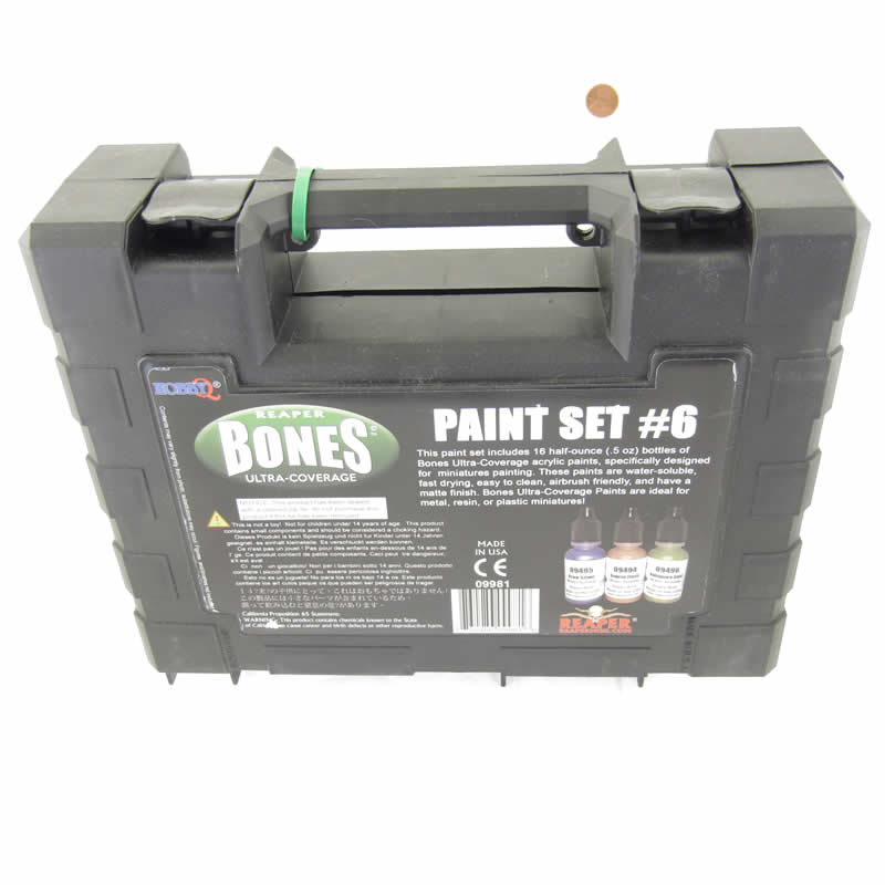 RPR09981 Master Series Bones Ultra-Coverage Acrylic Paint Set 6 Reaper (ONLINE ORDER ONLY)