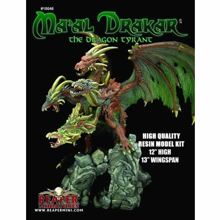 RPR10046 Maal Drakar The Dragon Tyrant Resin Kit Special Edition Miniatures (ONLINE ORDER ONLY)