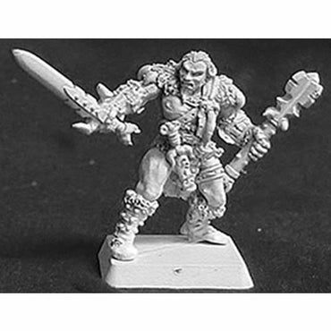 RPR14002 Grundor Hoardtaker Mercenaries Sergeant Miniature (ONLINE ORDER ONLY)